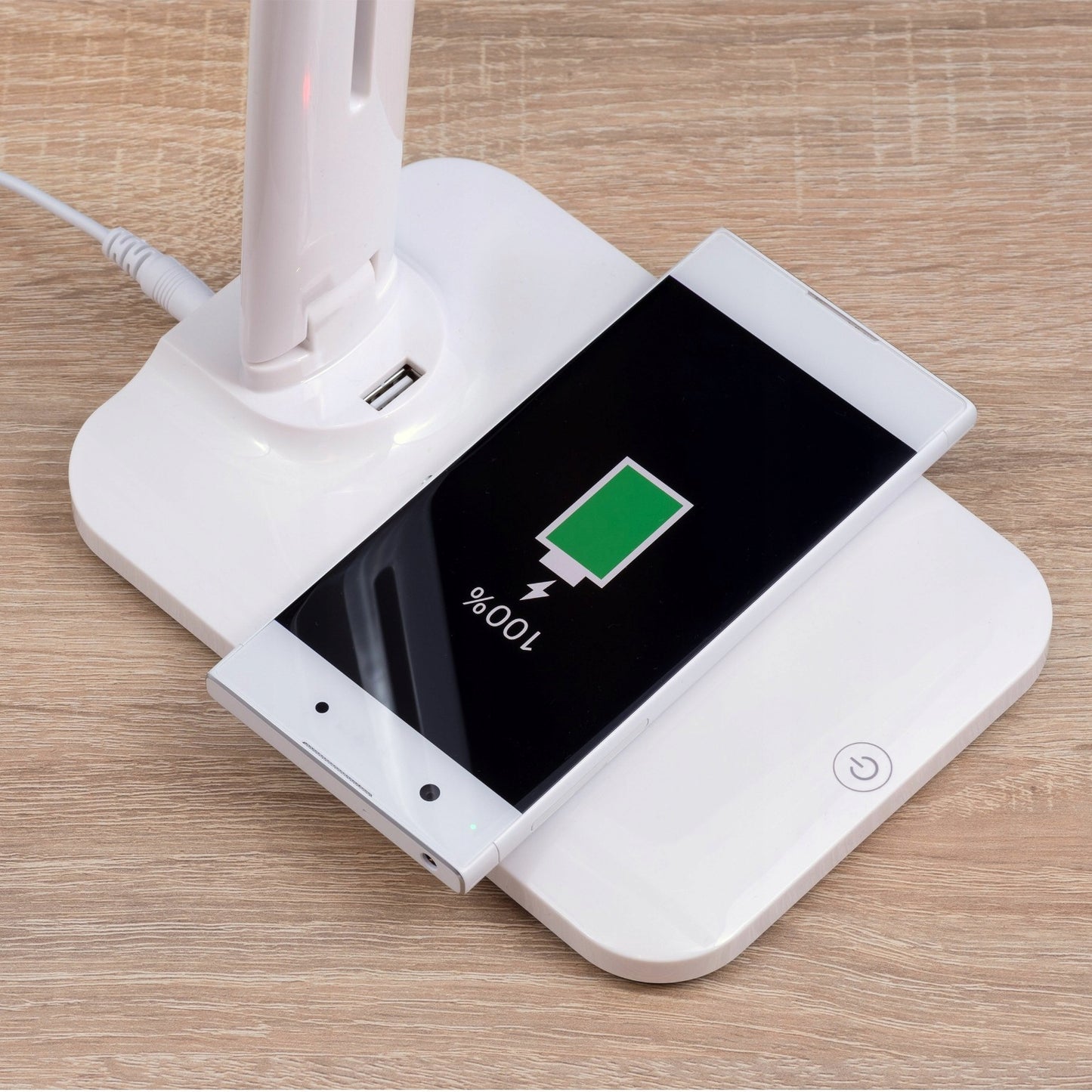 LED BRAIŽYBOS STALINĖ lempa, mokyklinė, naktinė ant rašomojo stalo + INDUKCINIS KROVIKLIS