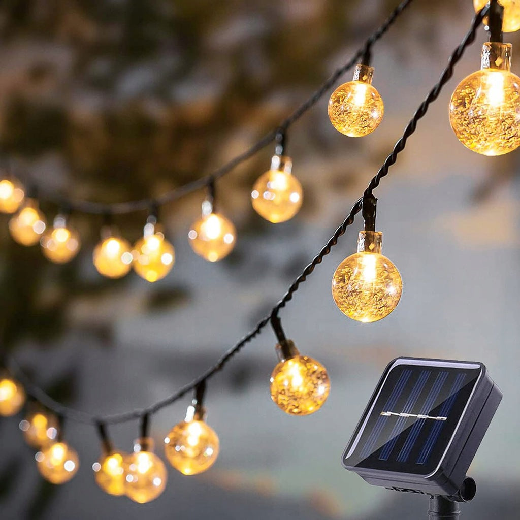 Lauko girlianda su saulės baterija 50 LED 5M