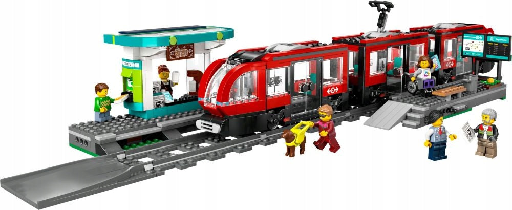 LEGO 60423 CITY Miesto tramvajus su stotele