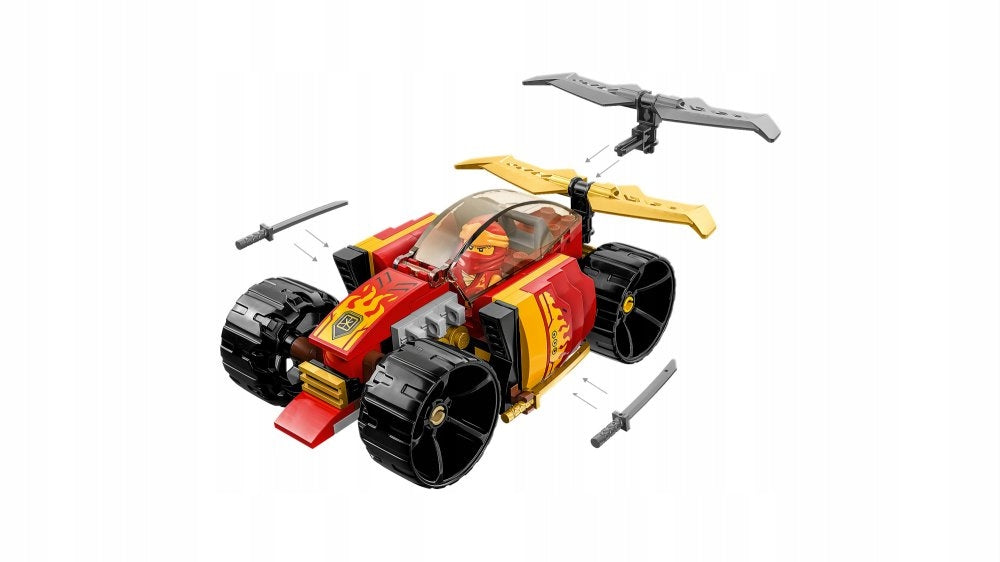 LEGO 71780 NINJAGO Kajo ninja lenktyninis automobilis