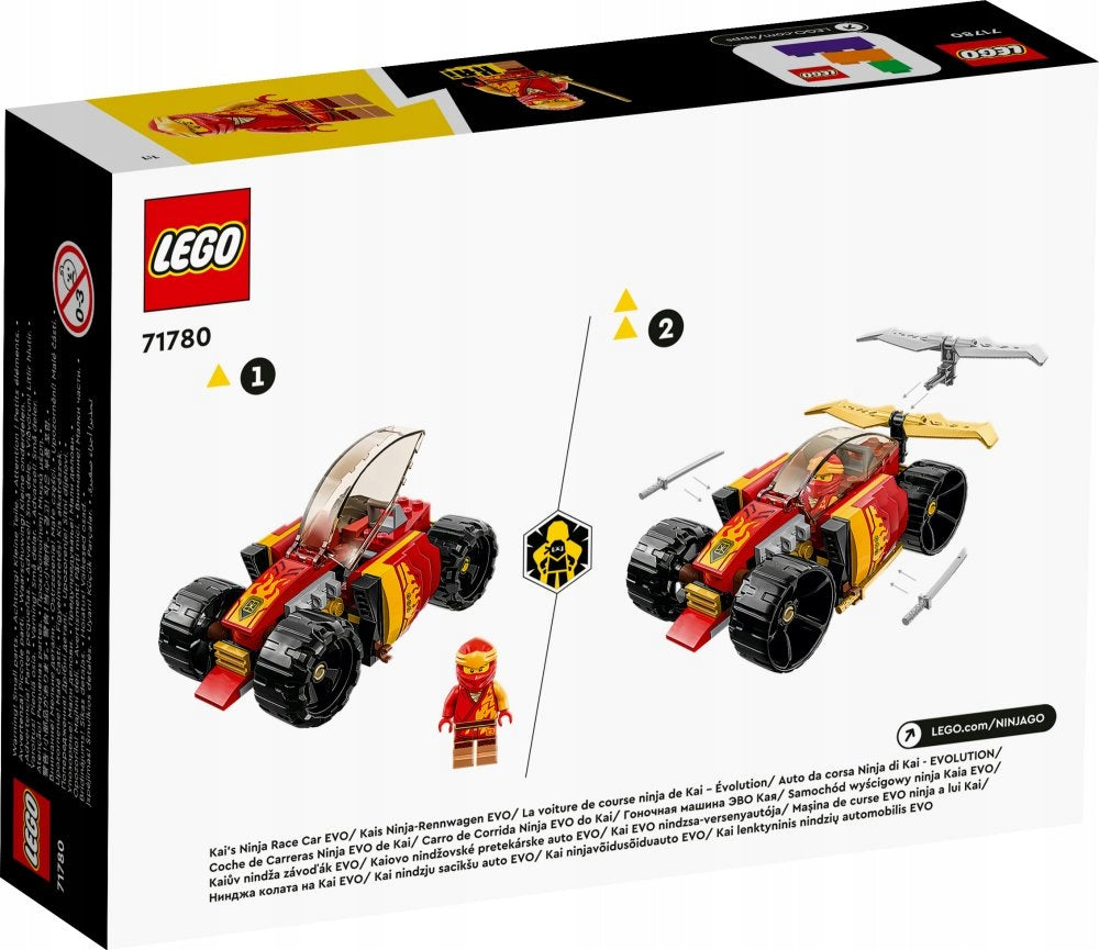 LEGO 71780 NINJAGO Kajo ninja lenktyninis automobilis