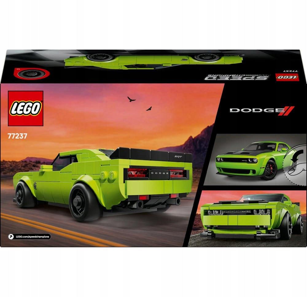 LEGO 77237 SPEED CHAMPIONS Sportinis automobilis Dodge Challenger SRT Hellcat