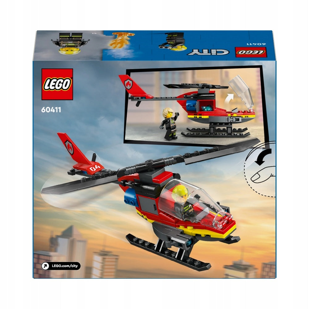 LEGO CITY Gaisrinis gelbėjimo sraigtasparnis 60411