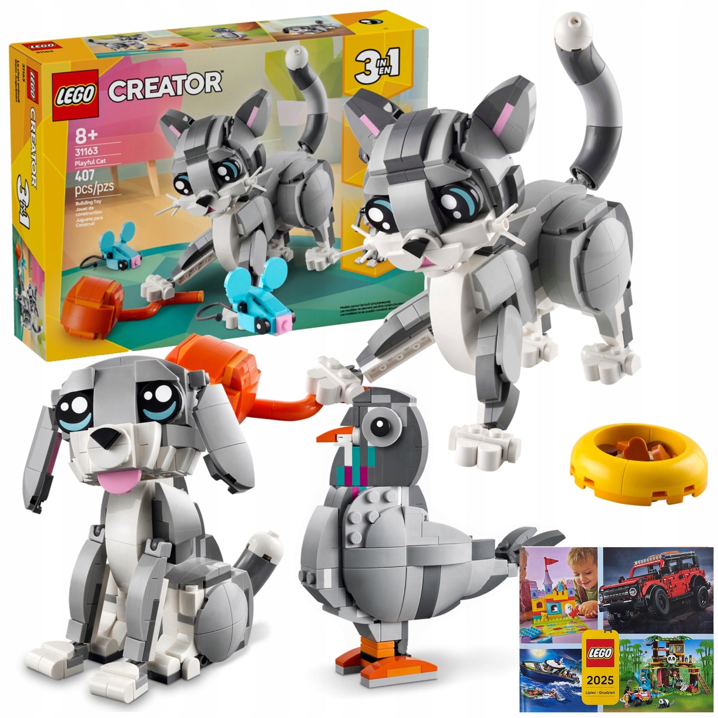 LEGO Creator 3-in-1 31163 - Išdaigingas katinas