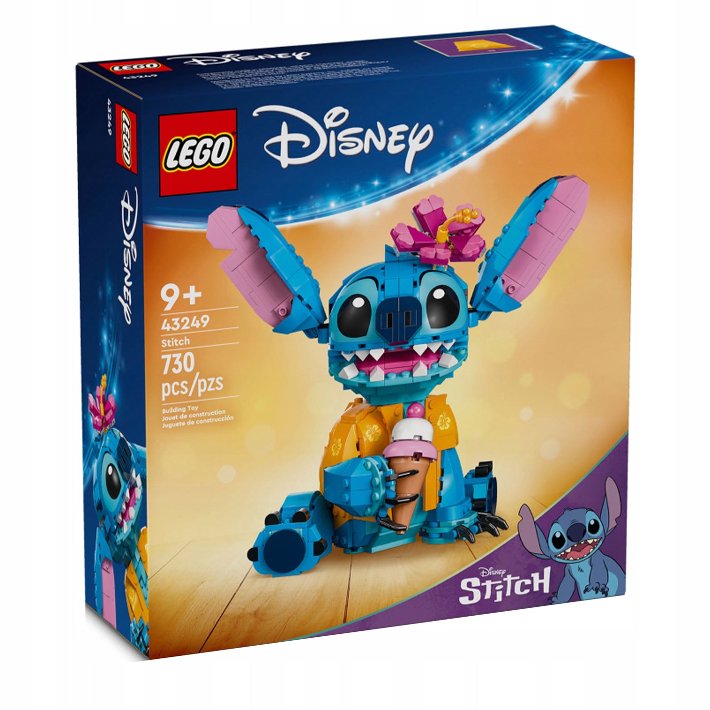 LEGO Disney 43249 Stitch judanti kolekcinė figūrėlė iš kaladėlių, ateivis