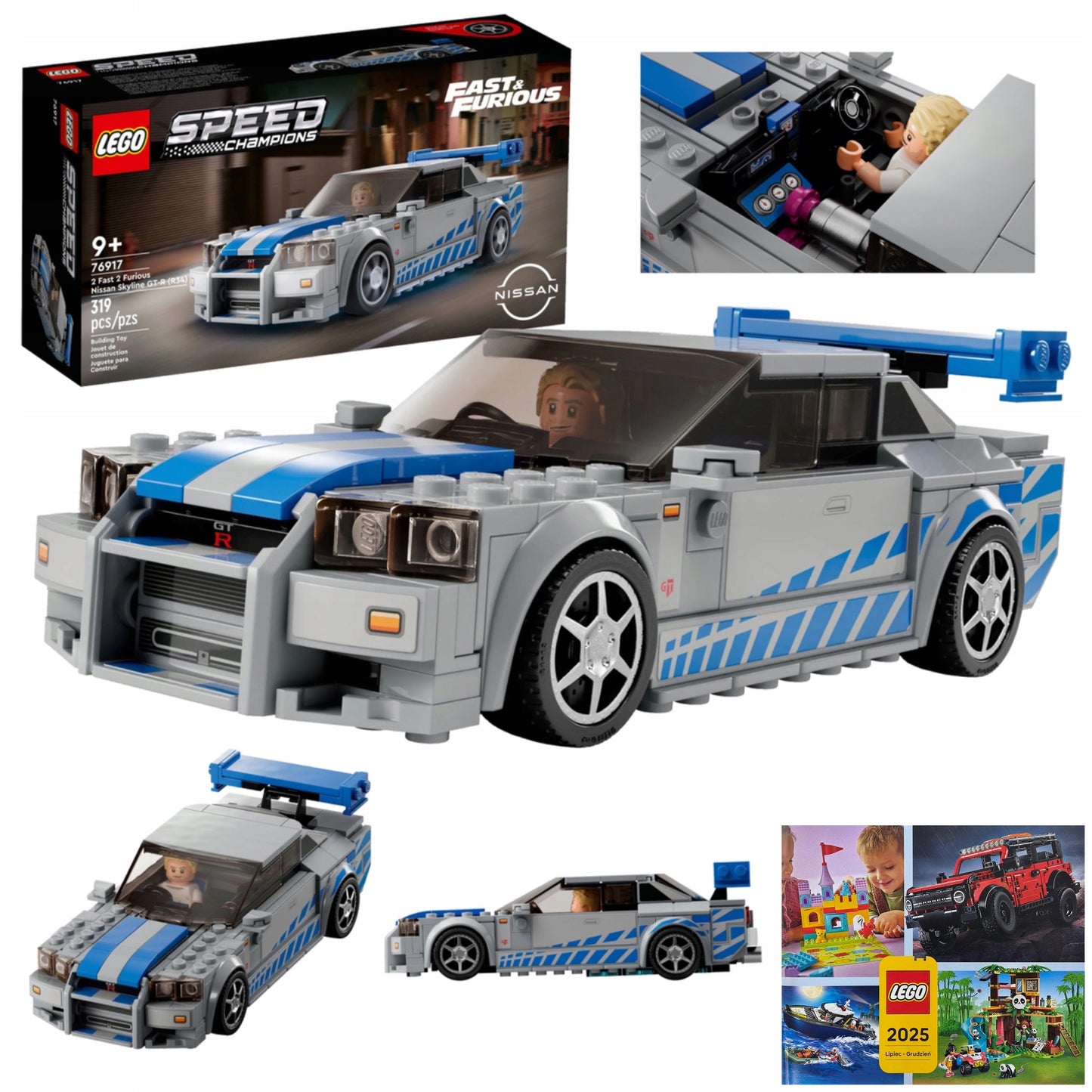LEGO Speed Champions 76917 Nissan Skyline GT-R iš filmo Greiti ir įsiutę