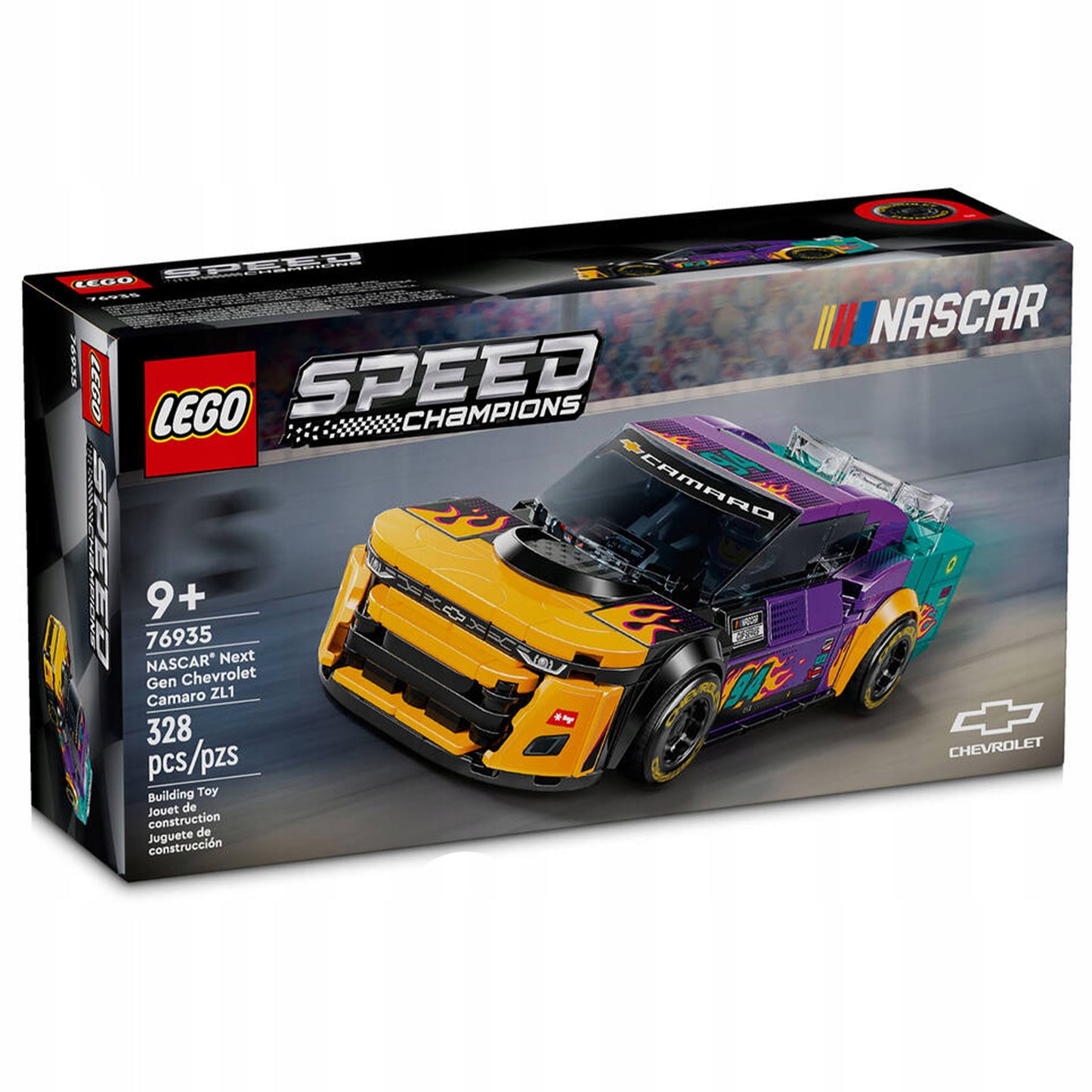 LEGO Speed Champions 76935 NASCAR Chevrolet Camaro ZL1 Lenktyninis automobilis