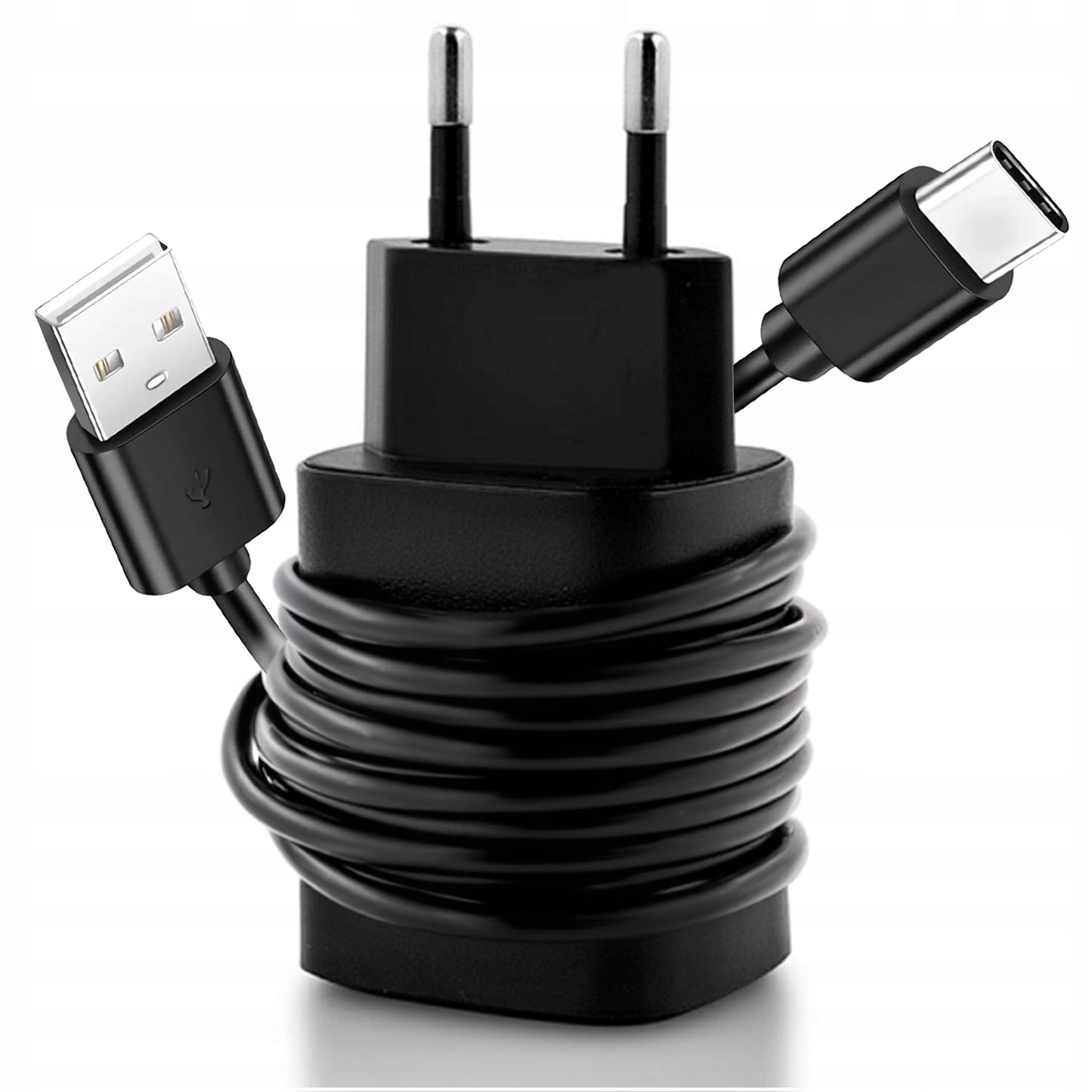 USB C Įkroviklis (USB C Tipo, USB-A, Tinklinis, Greitas) + C Tipo Kabelis