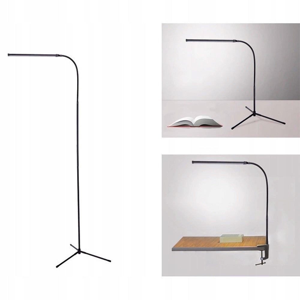 Kosmetinis LED šviestuvas 3in1, stovintis/stalinis, lankstus, blakstienoms ir nagams