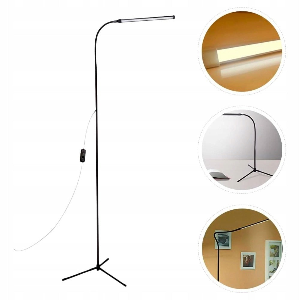 Kosmetinis LED šviestuvas 3in1, stovintis/stalinis, lankstus, blakstienoms ir nagams