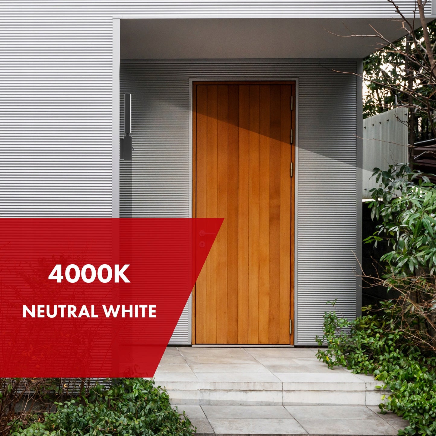 LED lauko sieninis fasadinis šviestuvas su judesio ir prieblandos jutikliu, IP65