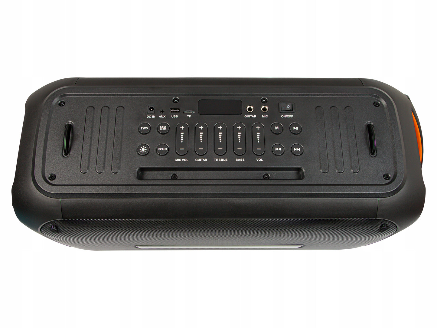 Galingas Bluetooth nešiojamas mobilus garsiakalbis su mikrofonu, nuotolinio valdymo pulteliu, USB, SD, Karaoke