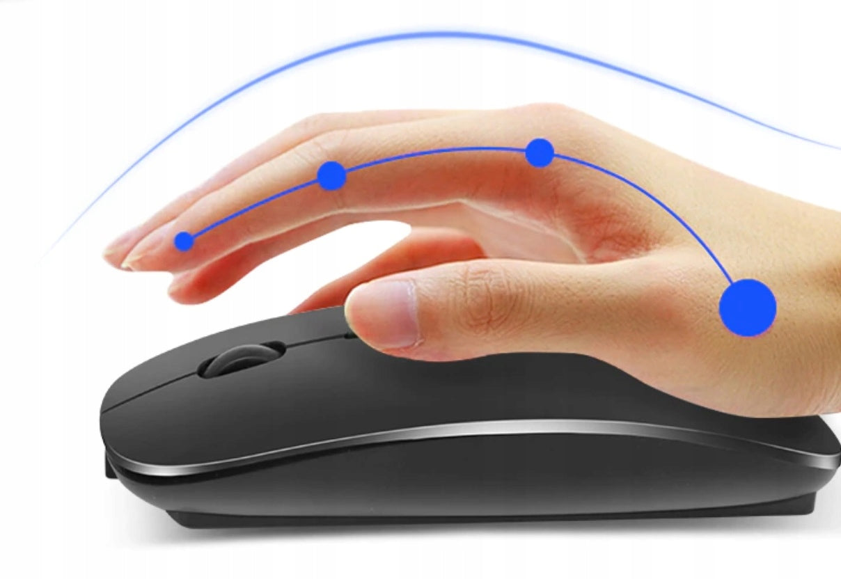 Tyli belaidė optinė kompiuterinė pelė Bluetooth SilentTouch