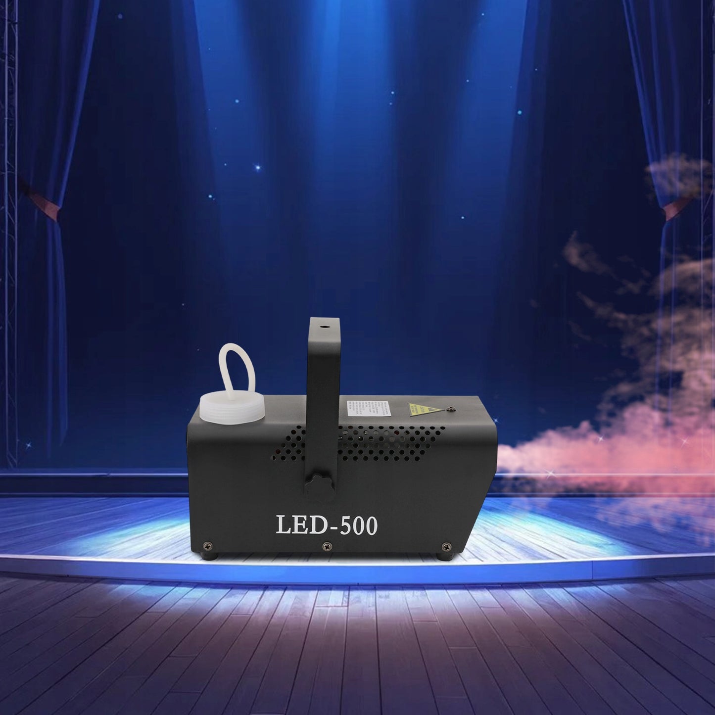 LED rūko mašina, 500 W, purškiamoji dūmų mašina RGB