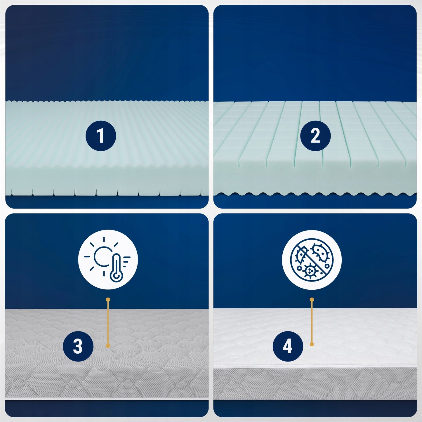 Vaikiškas čiužinys 160x80 cm iš putų, 80x160 cm, kūdikio lovytei