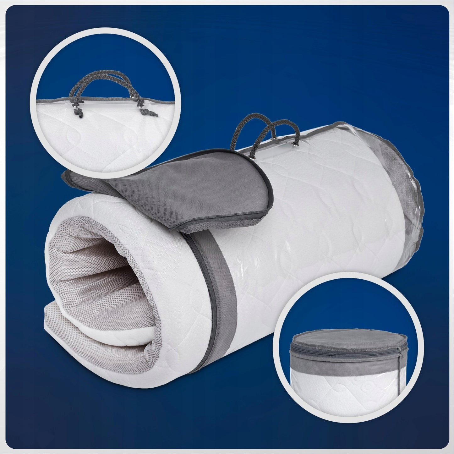 Kelioninis čiužinys Kinderkraft Leody, čiužinys Kinderkraft Joy 120x60