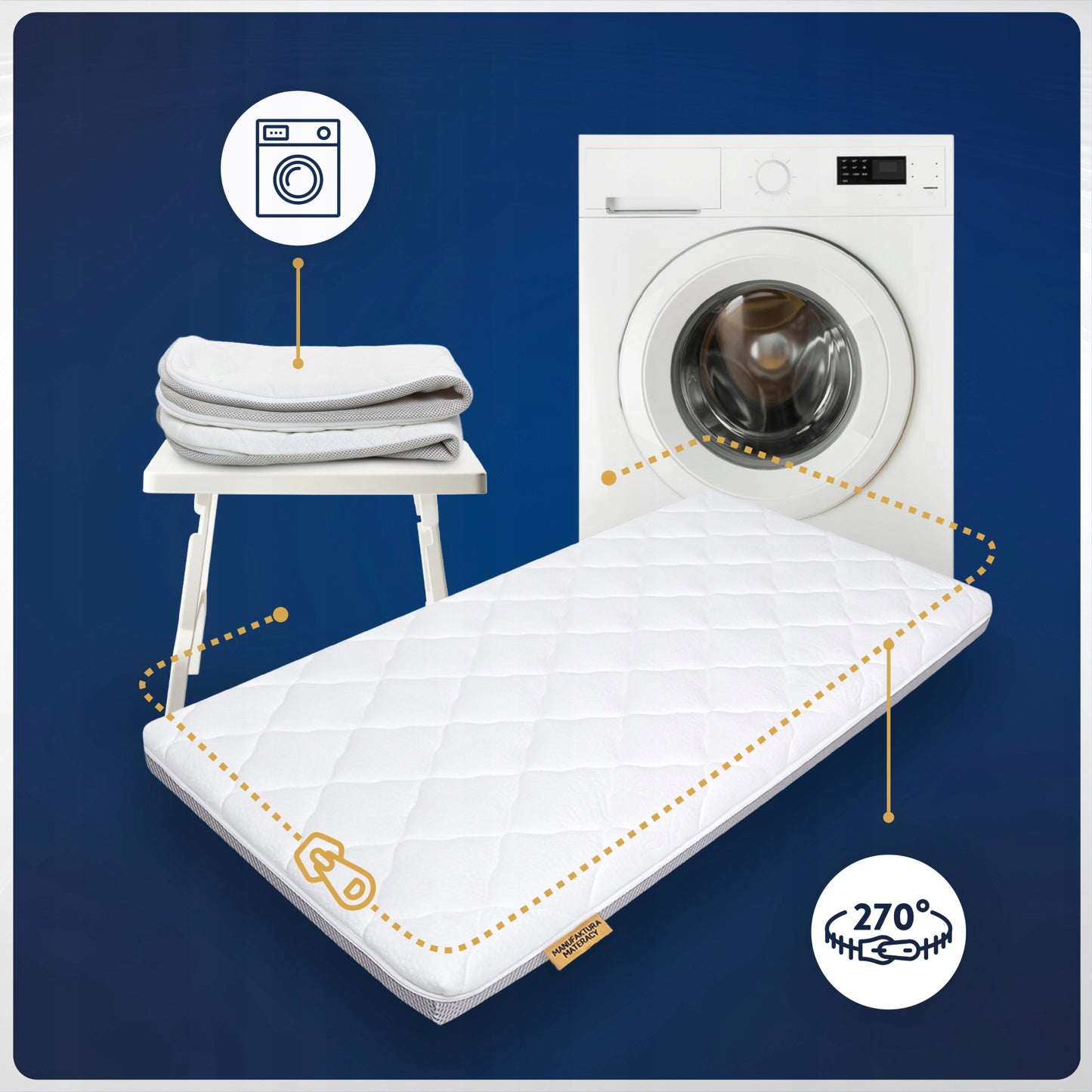 Kelioninis čiužinys Kinderkraft Leody, čiužinys Kinderkraft Joy 120x60