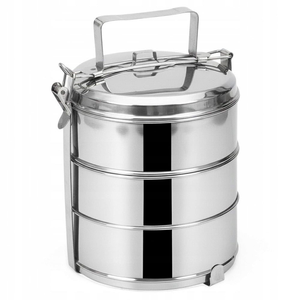 3 aukštų maisto dėžutė kelionėms, pietums, patiekalams, 3x1,3L