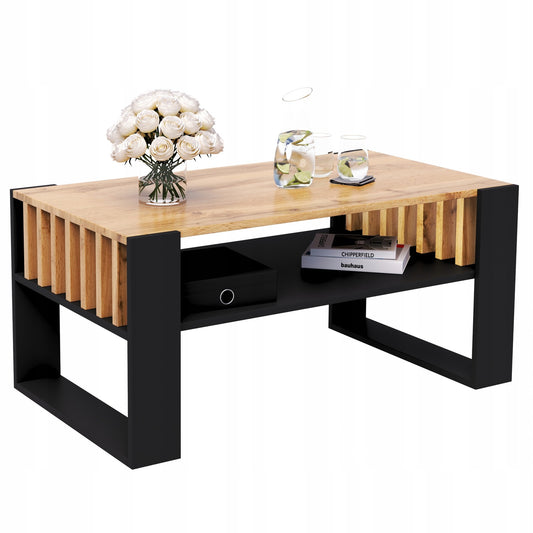 Kavos staliukas 90cm x 50cm x 45cm. - Ąžuolo spalvos