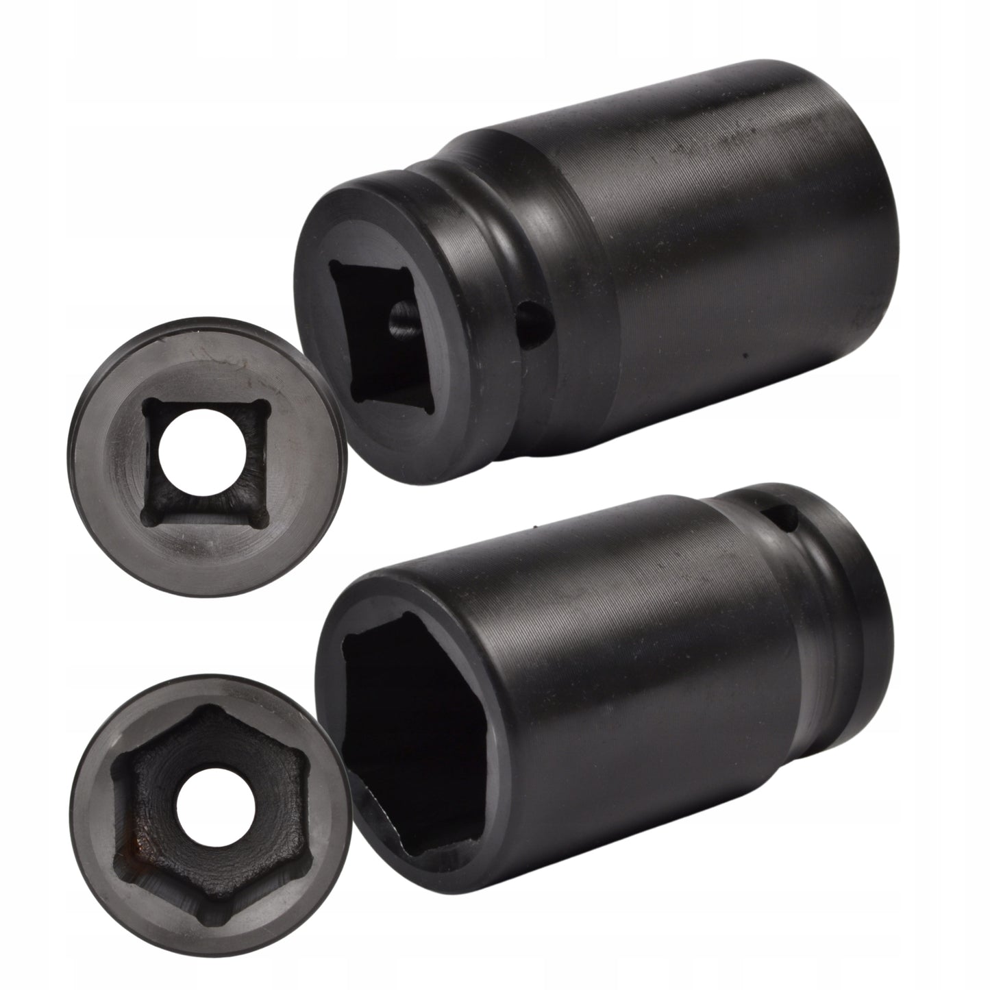 Smūginės terklinės galvutės, smūginių terklinės galvučių rinkinys 3/4" 17,19,21,22,24,27,30,32 BLACK