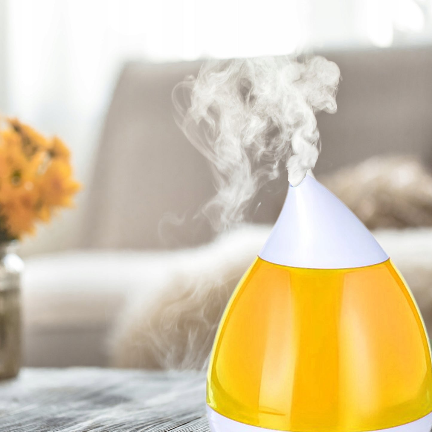 Tylus oro drėkintuvas, difuzorius, LED lemputė su 7 spalvomis, 25W, jonizatorius, 2.6L