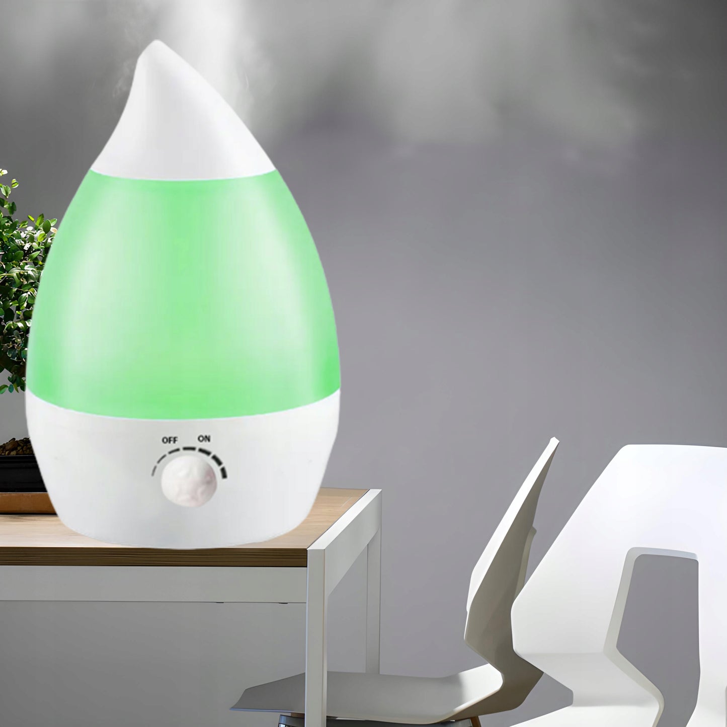 Tylus oro drėkintuvas, difuzorius, LED lemputė su 7 spalvomis, 25W, jonizatorius, 2.6L