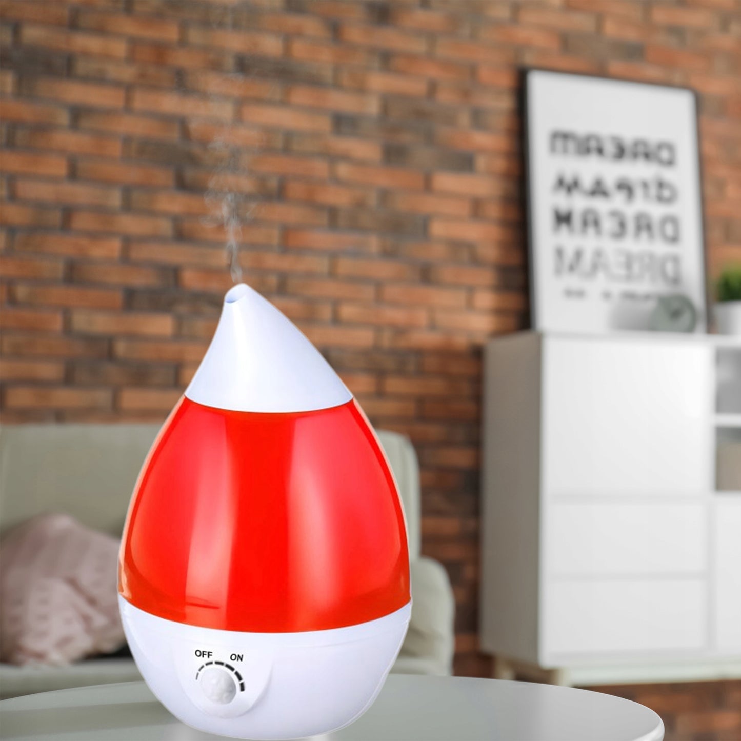 Tylus oro drėkintuvas, difuzorius, LED lemputė su 7 spalvomis, 25W, jonizatorius, 2.6L