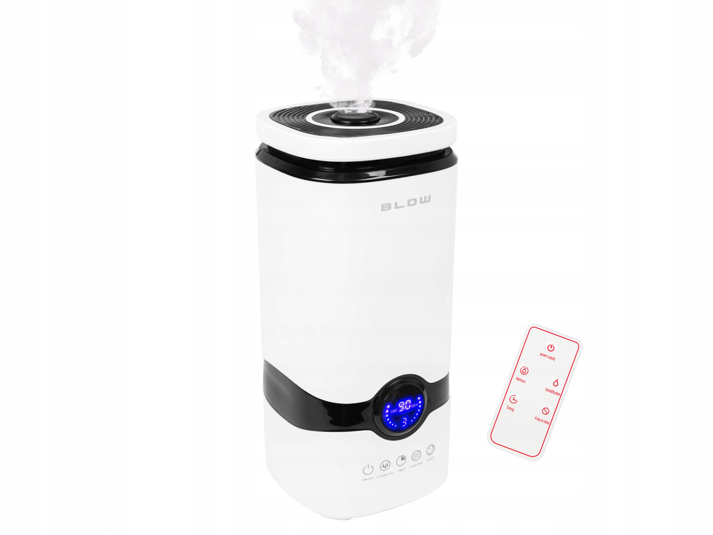 Oro drėkintuvas-difuzorius, 4L, su higrometru, laikmačiu, termometru ir pulteliu