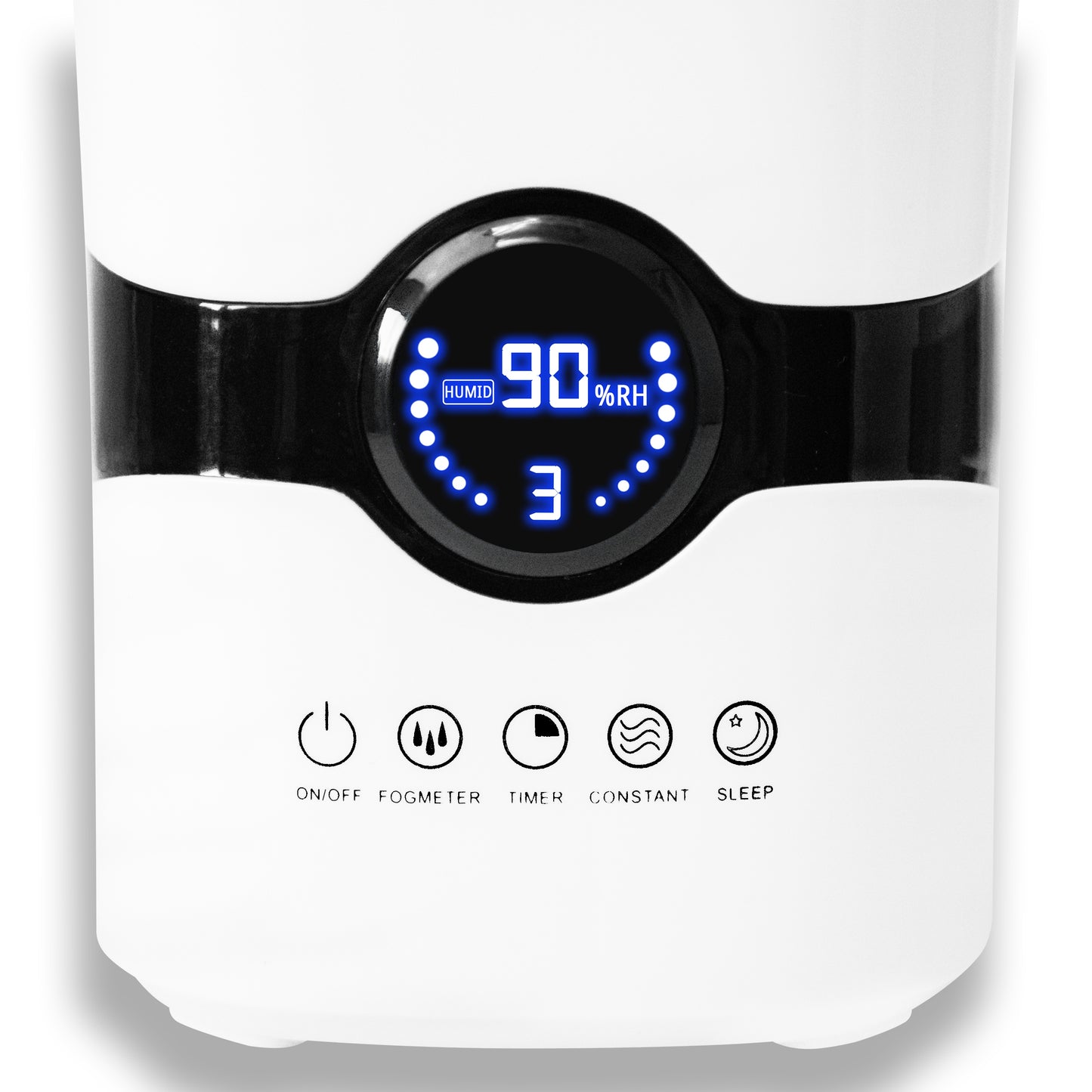 Oro drėkintuvas-difuzorius, 4L, su higrometru, laikmačiu, termometru ir pulteliu