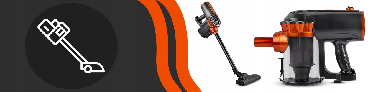 Vertikalus rankinis cikloninis dulkių siurblys be maišelio, galingas 650W, 5in1, patogus, 5m