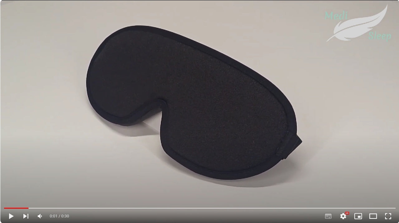 3D miego kaukė, užtemdanti 99% šviesos, reguliuojama
