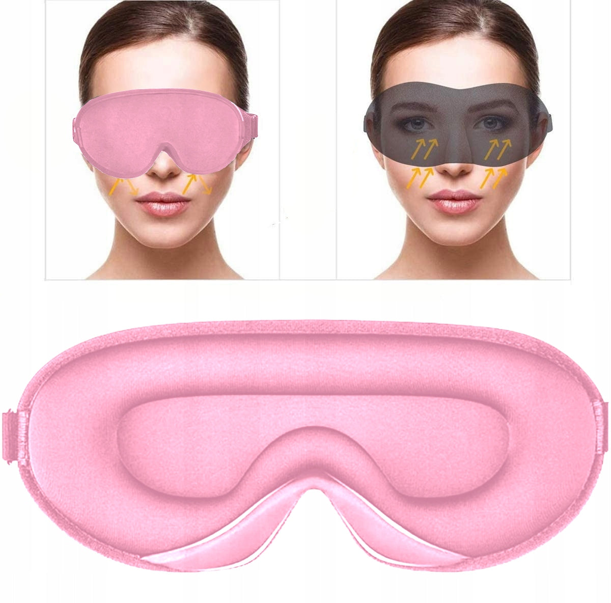 3D miego kaukė, tamsinanti, reguliuojama, aukščiausios kokybės