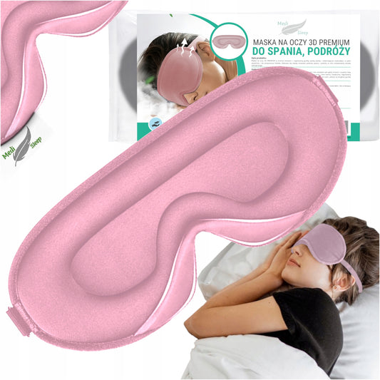 3D miego kaukė, tamsinanti, reguliuojama, aukščiausios kokybės