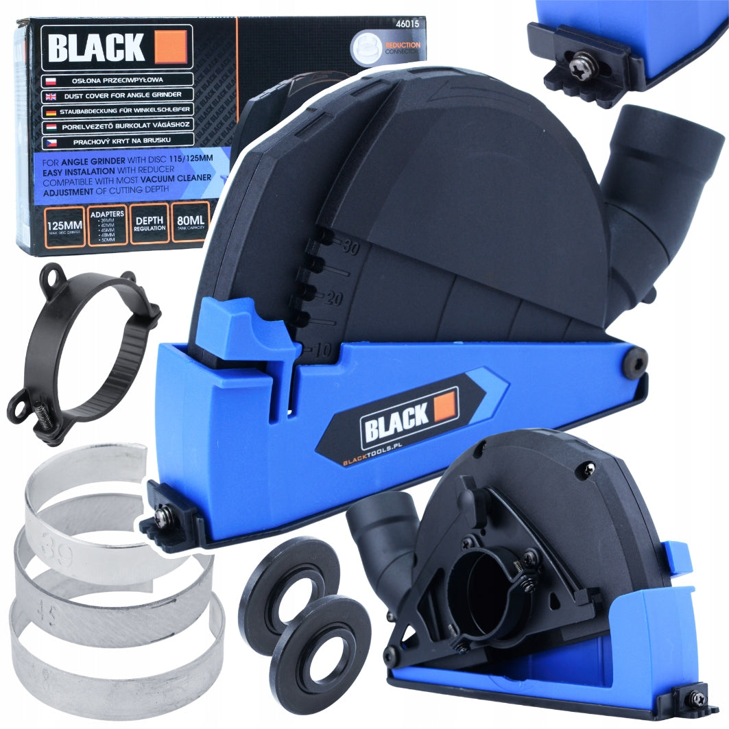 Dulkių apsauga kampiniam šlifuokliui, dulkių siurbimo, 125mm 115mm diskui
