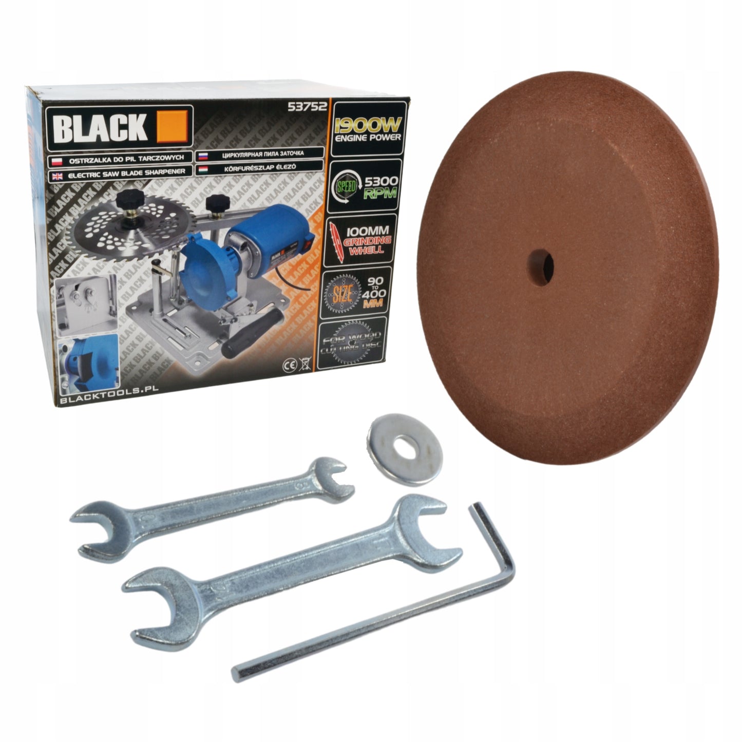 DROŽTUVAS DISKINIAMS PJOVIMO DISKAMS SU KARBIDU 90-400 BLACK