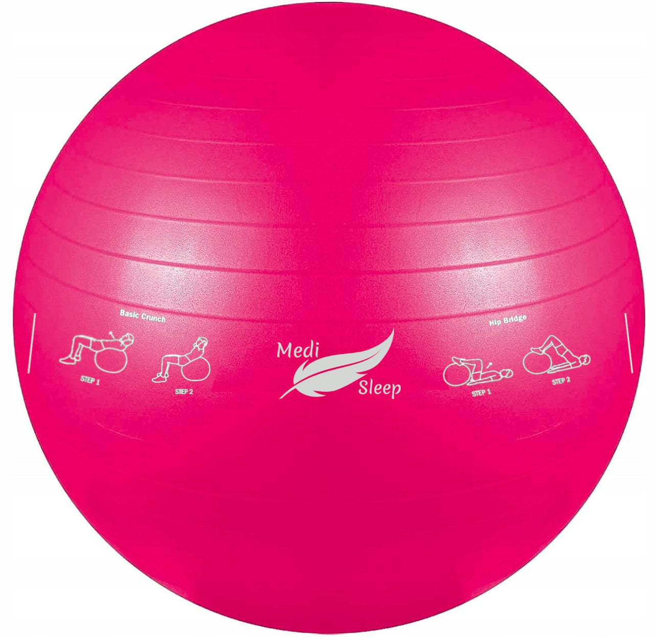 Reabilitacinis gimnastikos kamuolys pratimams, treniruotėms, fitnesui su pompa, 65cm