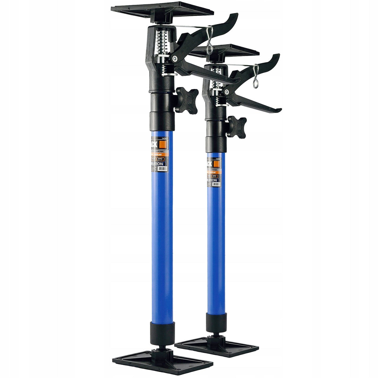 Teleskopinė montavimo atraminė atrama 50-115 cm 2 vnt. 30 kg BLACK