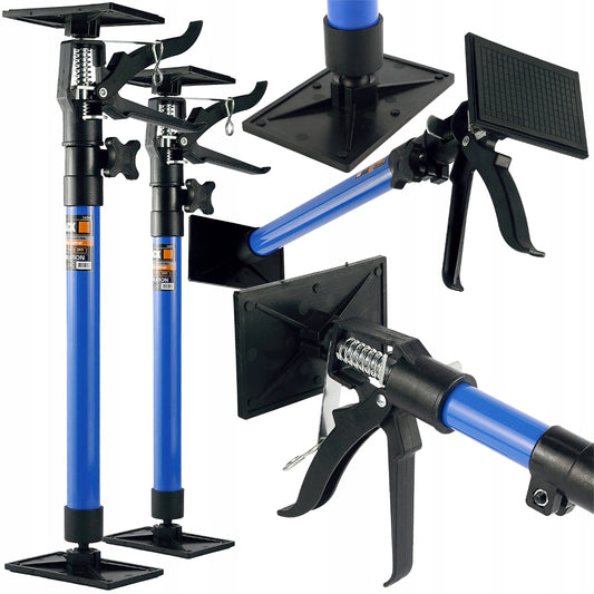 Teleskopinė montavimo atraminė atrama 50-115 cm 2 vnt. 30 kg BLACK