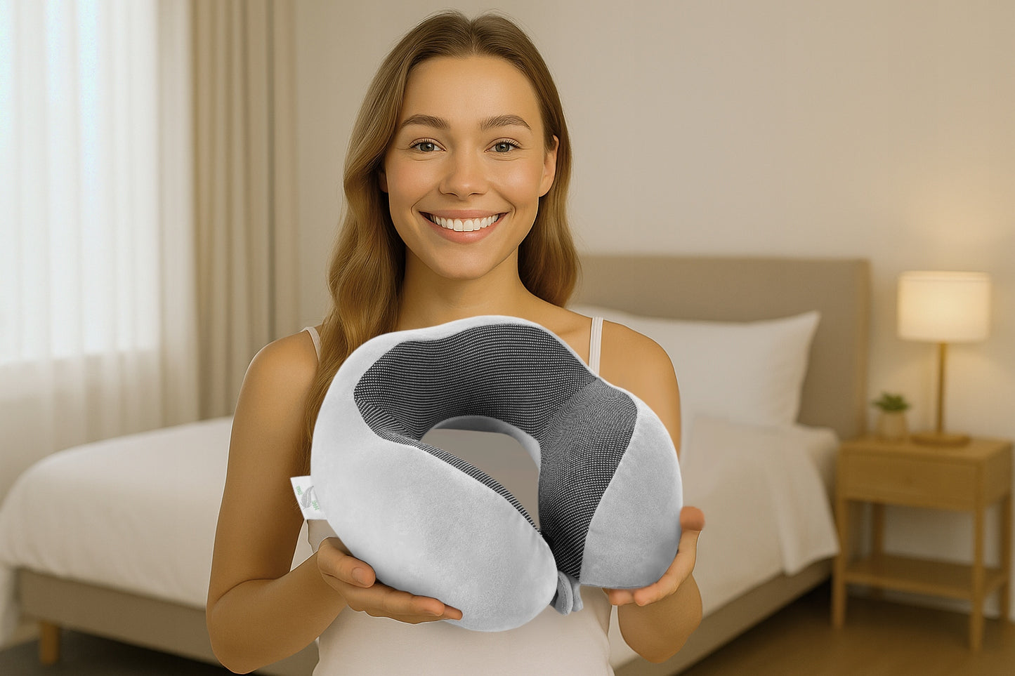 Kelioninė kaklo pagalvėlė, automobilio atrama, atminties putų