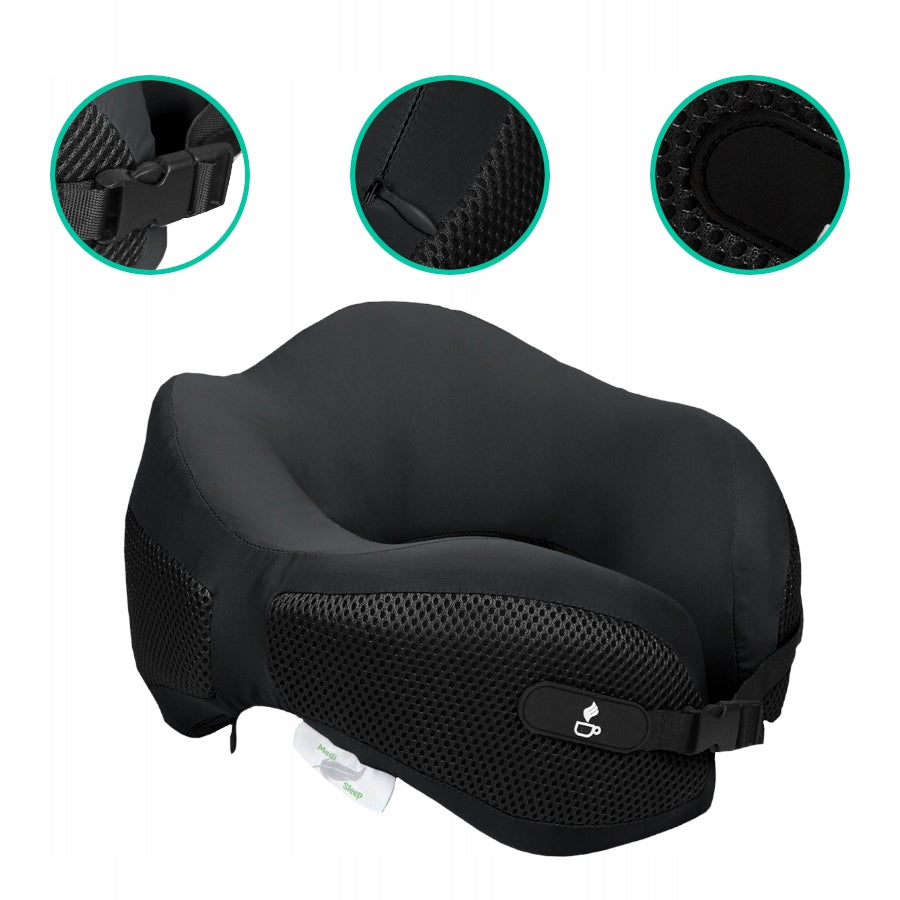 Kelioninė pagalvėlė "ragelis" kaklui į automobilį, lėktuvą MEDI SLE