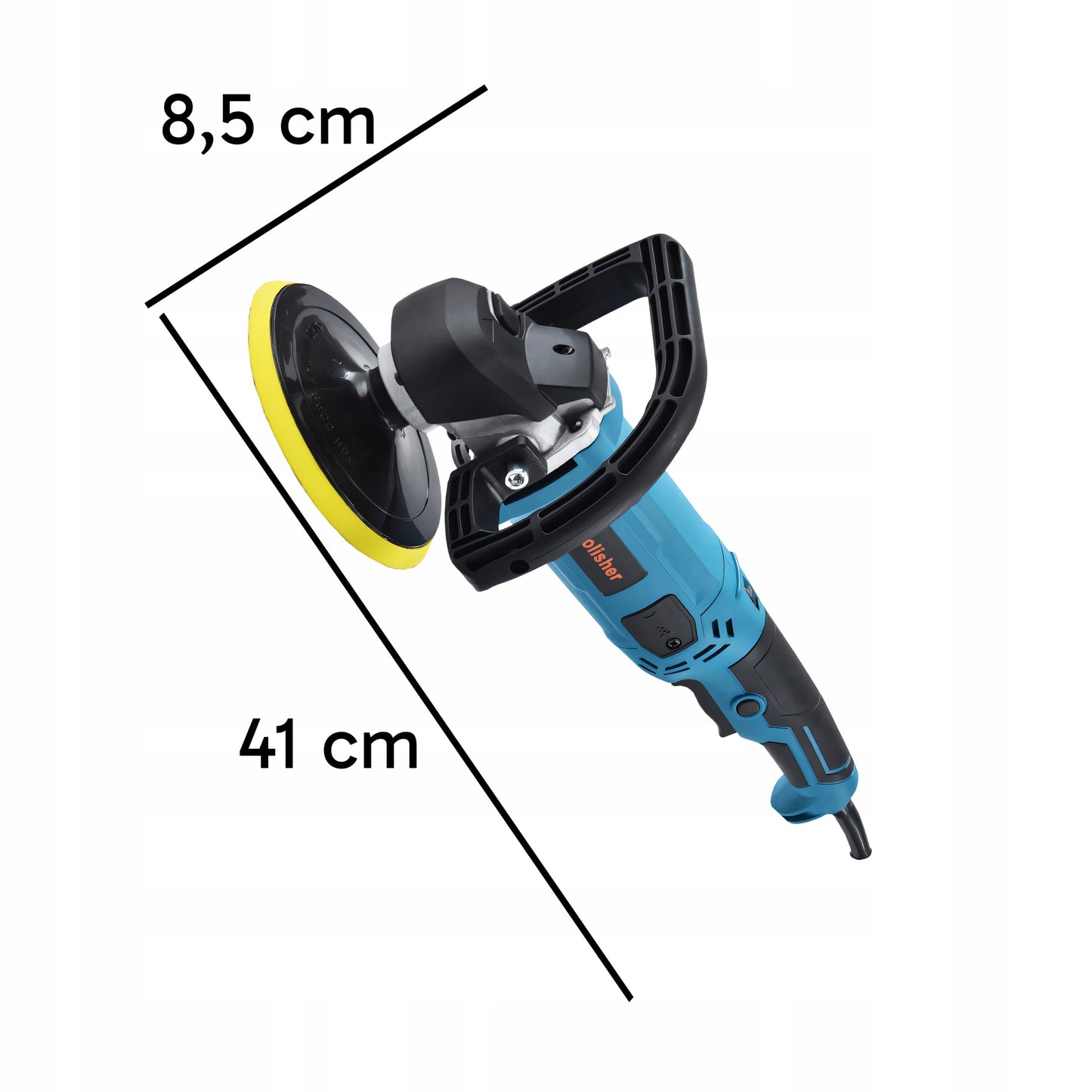 Galingas automobilinis poliruoklis/šlifuoklis su reguliuojamais apsukais ir kempinių rinkiniu, 2900W