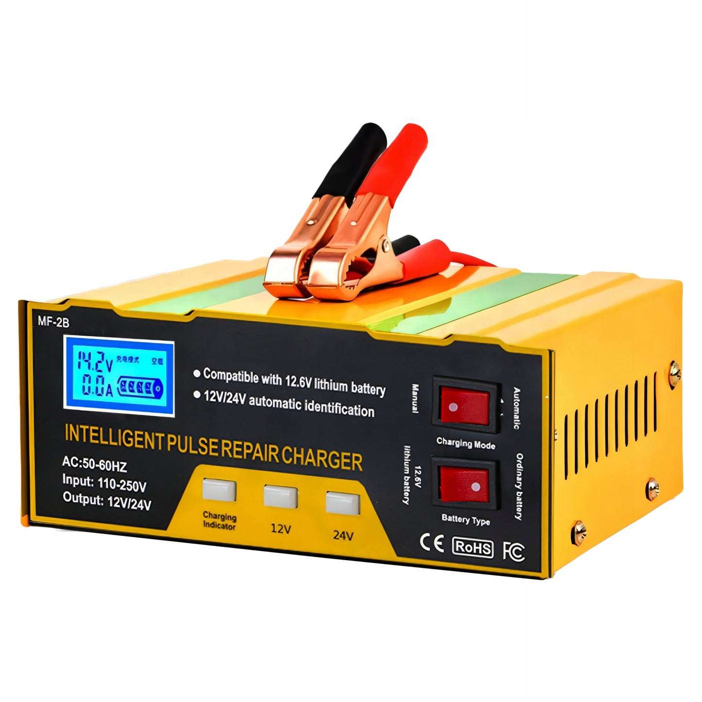 Automobilinis akumuliatorių įkroviklis su remonto funkcija 12V 24V