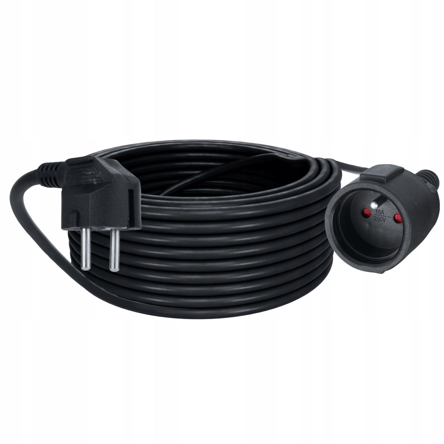Statybinis sodo elektros prailgintuvas 20 m 3x1,5 mm² IP20 BLACK