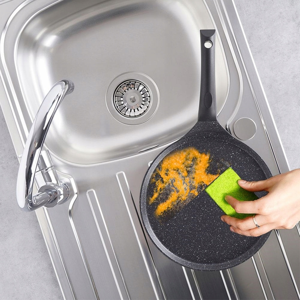 Granitinė keptuvė blynams ir plackams kepti, žema, ORION GRANDE 27 cm