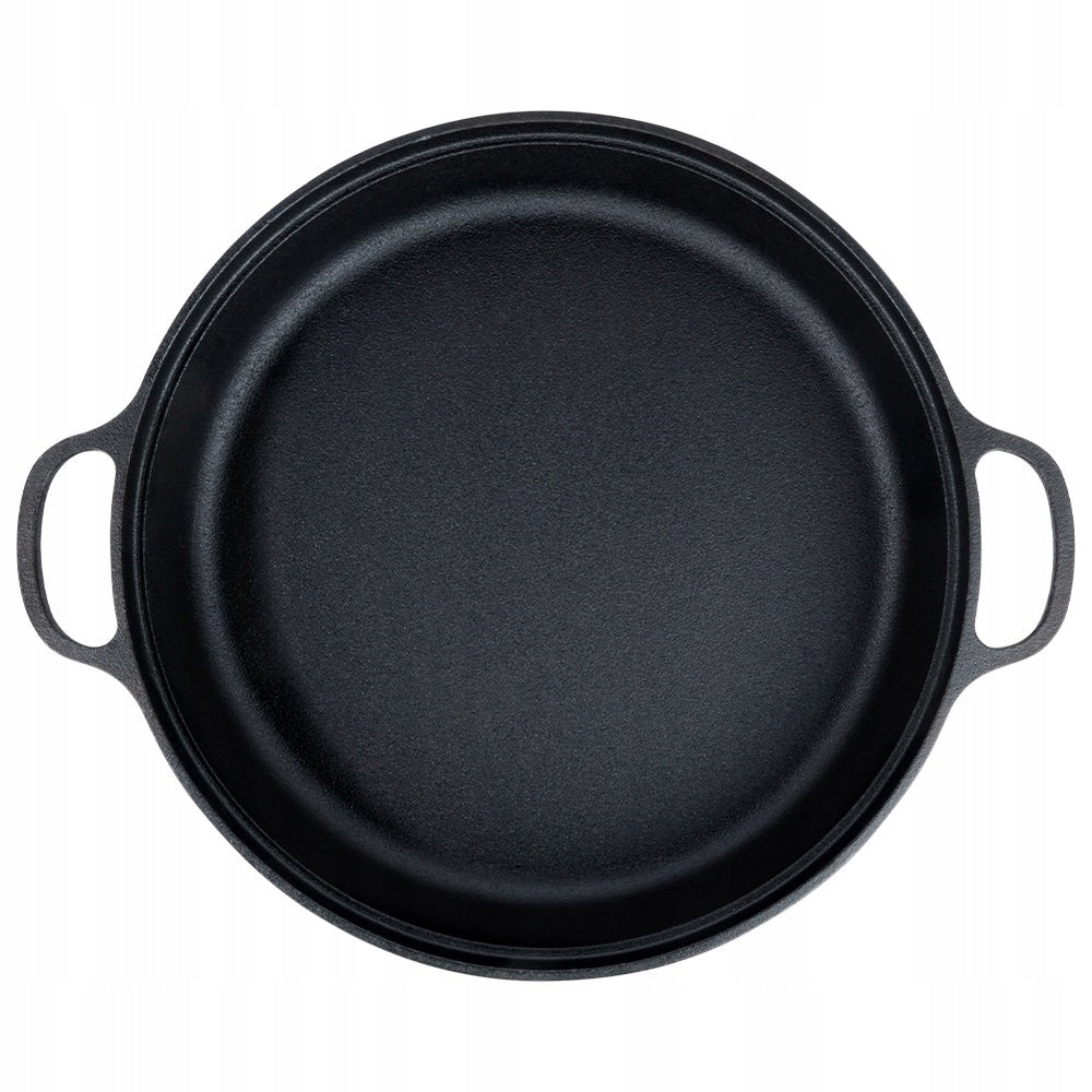 Tradicinė ketaus keptuvė be dangos kepimui, troškinimui, griliui 30 cm