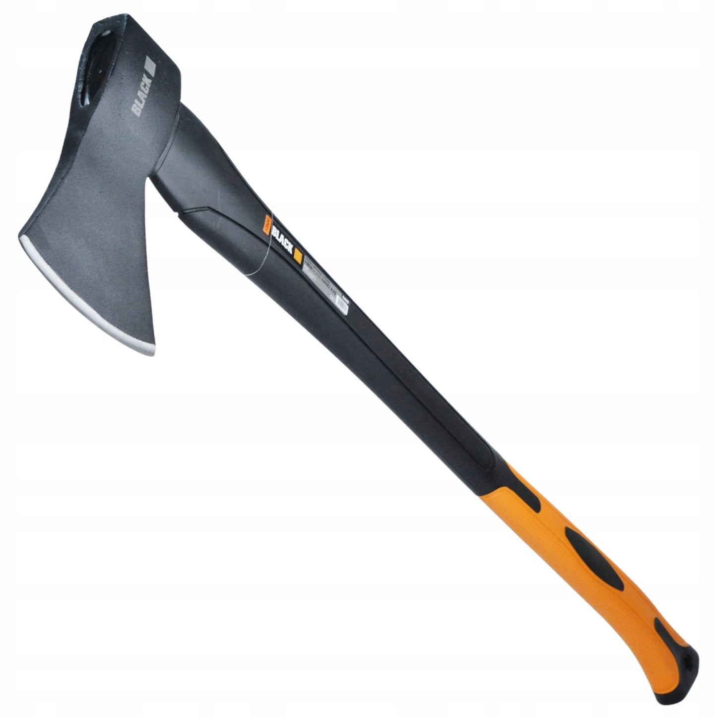 Kirvis su ilga fibra rankena, universali, BLACK, 1250g galva, 70cm