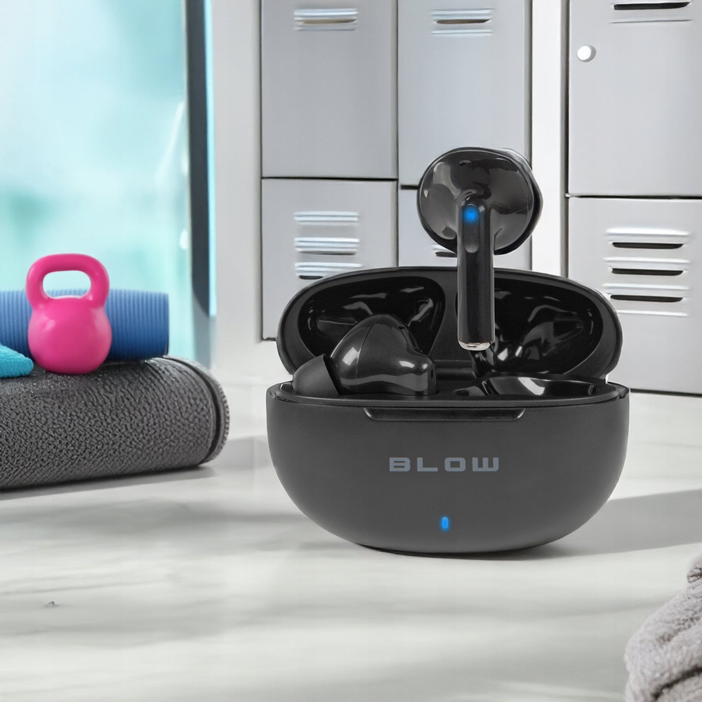 Belaidės In-ear Bluetooth ausinės su mikrofonu, žaidimų, Powerbank