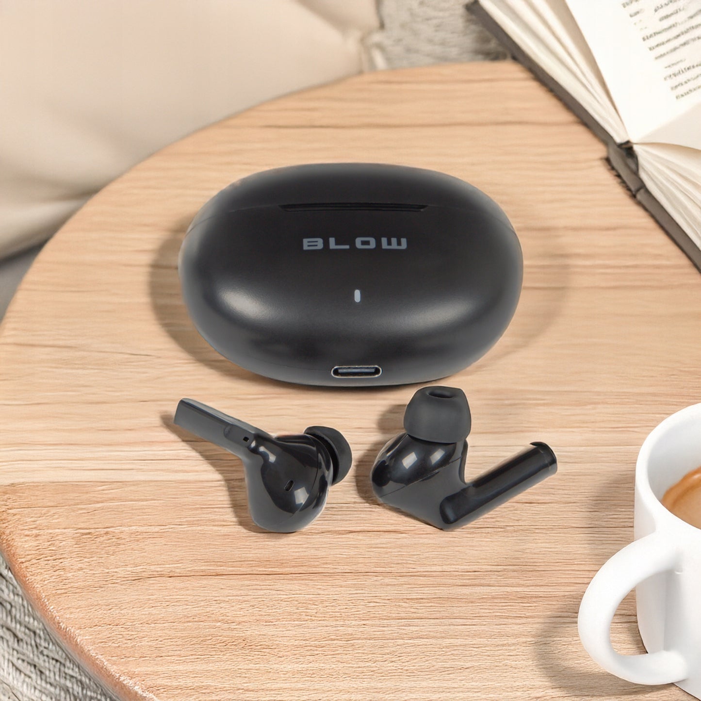 Belaidės In-ear Bluetooth ausinės su mikrofonu, žaidimų, Powerbank