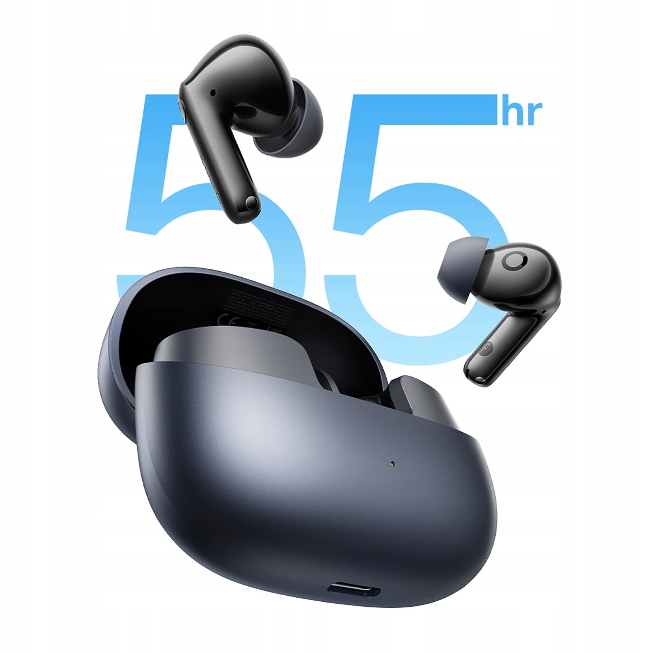 TWS ausinės BASEUS BASS BP1 PRO dedamos į ausį su aktyviu triukšmo slopinimu (ANC) BLUETOOTH