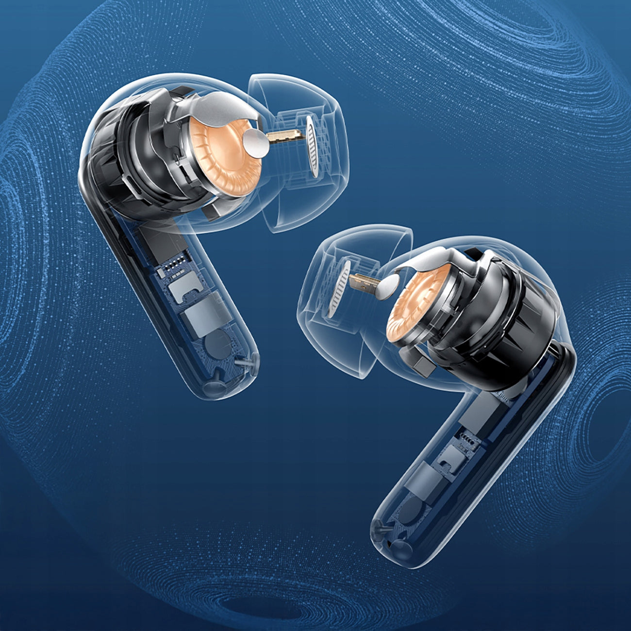 TWS ausinės BASEUS BASS BP1 PRO dedamos į ausį su aktyviu triukšmo slopinimu (ANC) BLUETOOTH